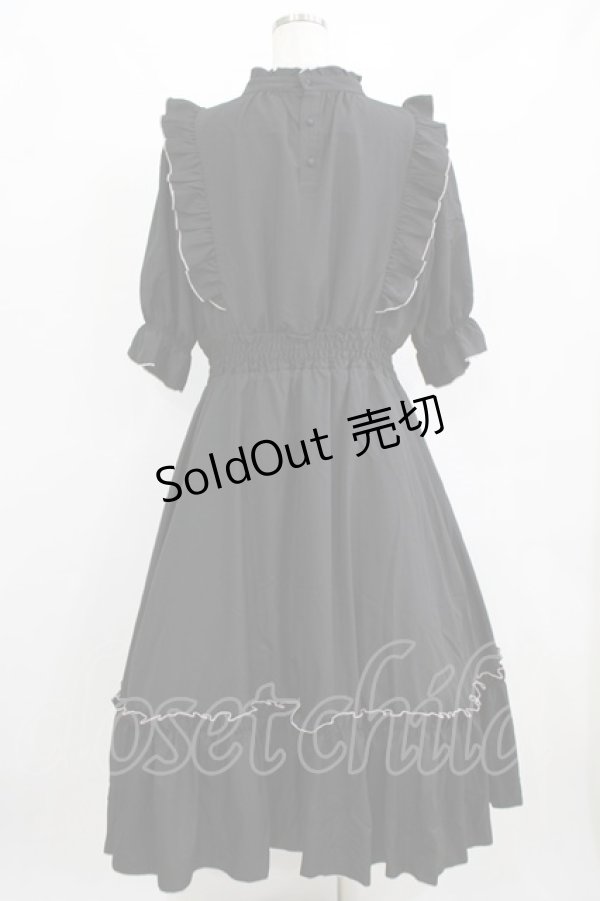 画像3: m petit by misako / NINA'SコラボAMハイショクメローワンピース 3L ブラック H-26-01-30-004-LO-OP-NS-ZH (3)