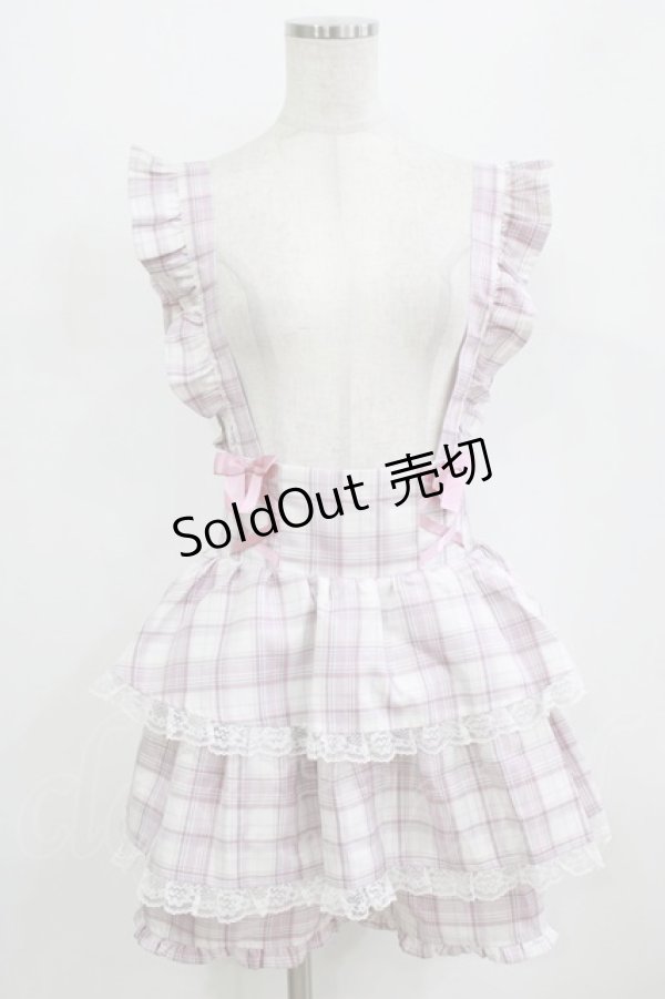 画像1: Ank Rouge / サス付きティアードスカパン M ピンク H-26-01-30-038-CA-SK-NS-ZH (1)