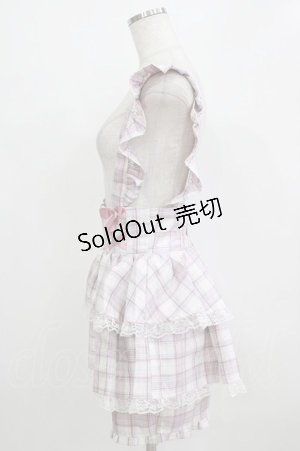 画像2: Ank Rouge / サス付きティアードスカパン M ピンク H-26-01-30-038-CA-SK-NS-ZH (2)