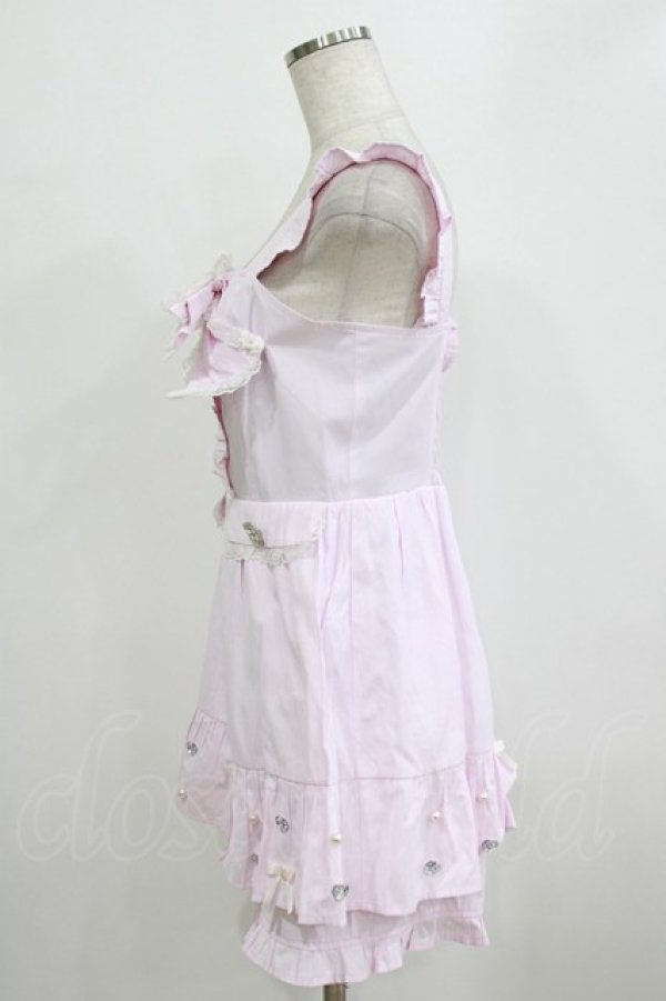 画像2: Ank Rouge / リボンコンビネゾン M ピンク H-26-01-30-039-CA-OP-NS-ZH (2)