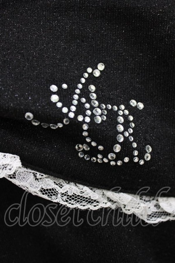 画像4: Ank Rouge / キラキララメパーカー M ブラック H-26-01-30-040-CA-TO-NS-ZH (4)