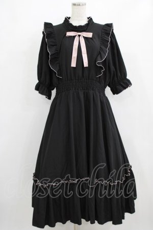 画像: m petit by misako / NINA'SコラボAMハイショクメローワンピース 4L ブラック H-26-01-30-005-LO-OP-NS-ZH