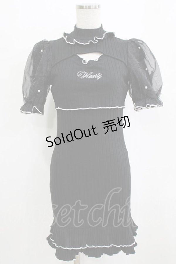 画像1: Ank Rouge / バレエコアカットワンピース M ブラック H-26-01-30-044-CA-OP-NS-ZH (1)