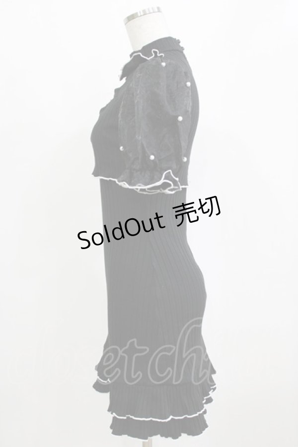 画像2: Ank Rouge / バレエコアカットワンピース M ブラック H-26-01-30-044-CA-OP-NS-ZH (2)