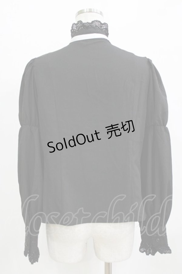 画像3: Eri Aino's Collection / シャーロットの水曜日ブラウス L ブラック H-26-01-30-045-PU-BL-NS-ZH (3)