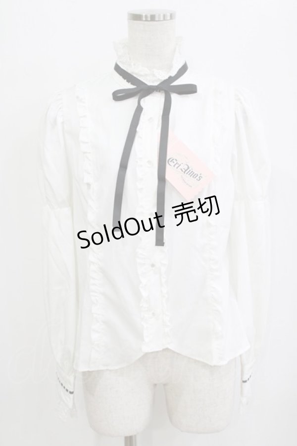 画像1: Eri Aino's Collection / シャーロットの水曜日ブラウス M オフ H-26-01-30-048-PU-BL-NS-ZH (1)