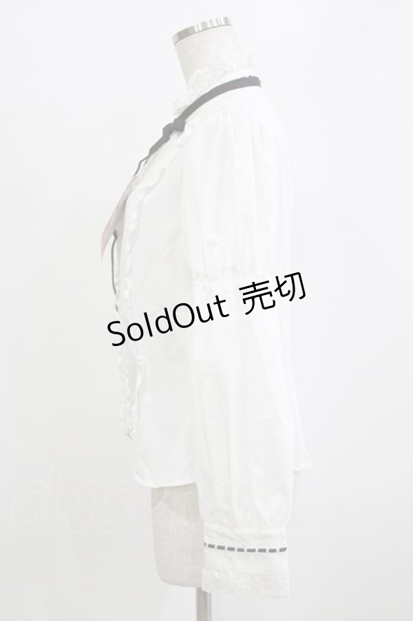 画像2: Eri Aino's Collection / シャーロットの水曜日ブラウス M オフ H-26-01-30-048-PU-BL-NS-ZH (2)