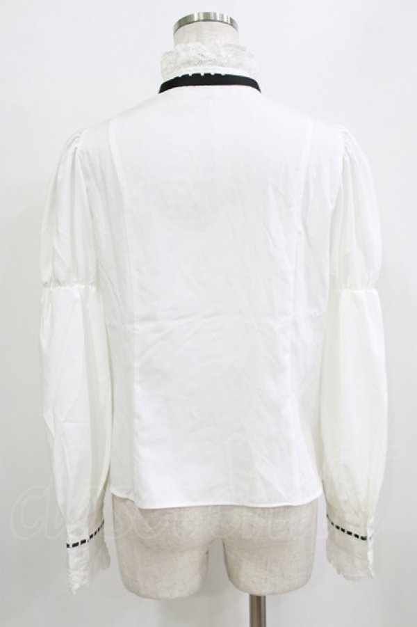 画像3: Eri Aino's Collection / シャーロットの水曜日ブラウス M オフ H-26-01-30-048-PU-BL-NS-ZH (3)