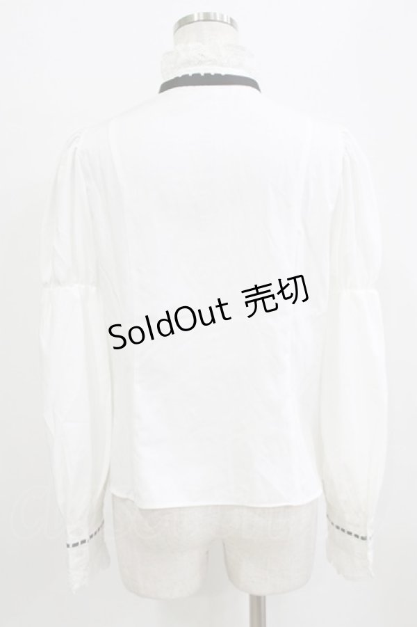 画像3: Eri Aino's Collection / シャーロットの水曜日ブラウス M オフ H-26-01-30-048-PU-BL-NS-ZH (3)