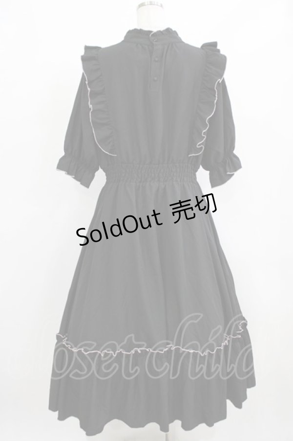 画像3: m petit by misako / NINA'SコラボAMハイショクメローワンピース 4L ブラック H-26-01-30-005-LO-OP-NS-ZH (3)