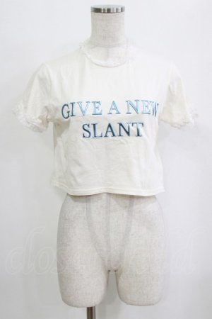 画像: jouetie / メタルロゴレースフィットTシャツ Free オフ H-26-01-30-052-EL-TS-NS-ZH