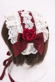 画像2: BABY,THE STARS SHINE BRIGHT / 薔薇の乙女ヘッドドレス  エンジ H-26-01-30-1013-BA-AC-NS-ZH (2)