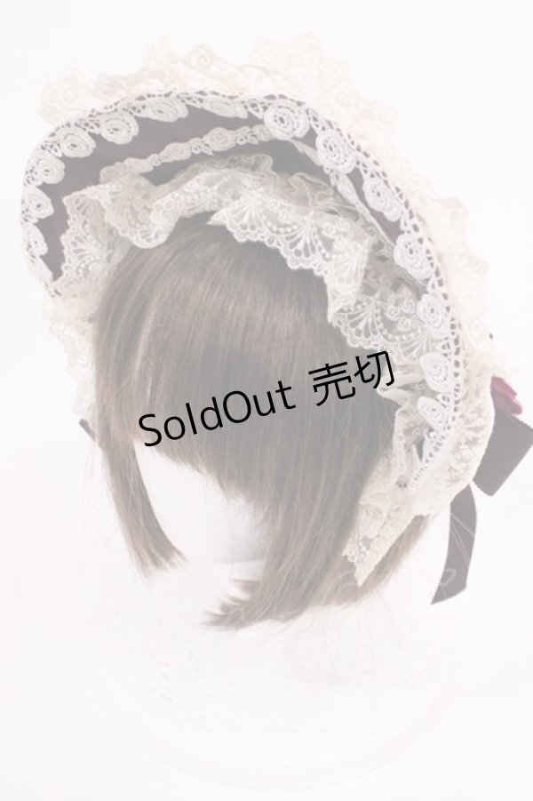 画像1: Innocent World / アニバーサリーボンネット  ボルドー H-26-01-30-1016-IW-AC-NS-ZH (1)