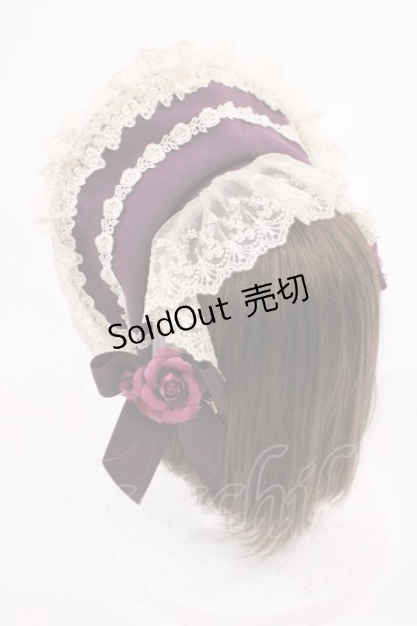 画像2: Innocent World / アニバーサリーボンネット  ボルドー H-26-01-30-1016-IW-AC-NS-ZH (2)