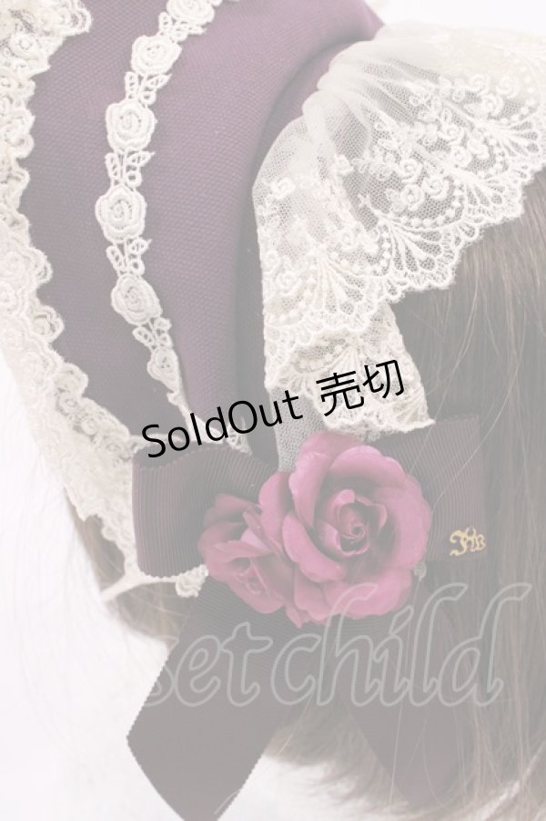 画像3: Innocent World / アニバーサリーボンネット  ボルドー H-26-01-30-1016-IW-AC-NS-ZH (3)