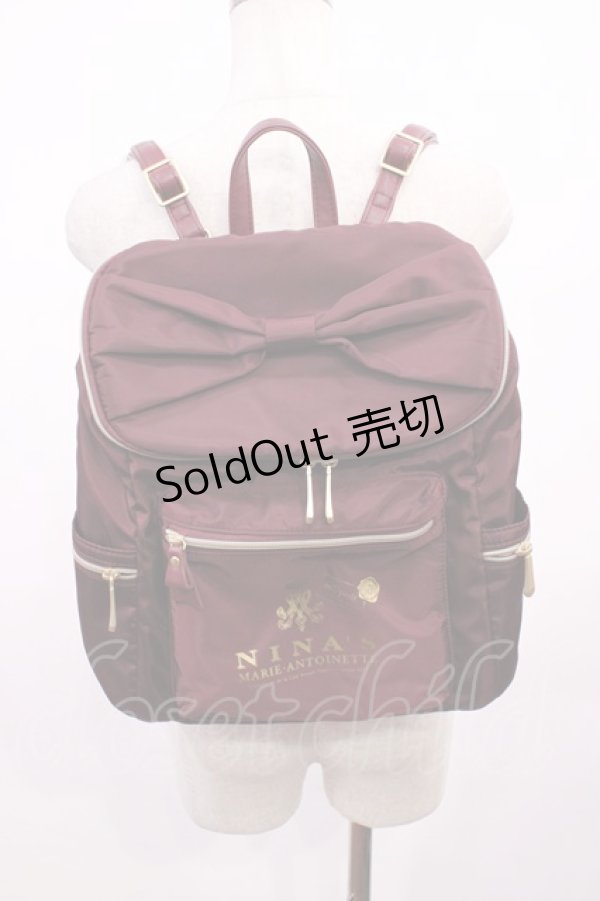 画像1: m petit by misako / NINA'Sコラボリュック  ボルドー H-26-01-30-1018-LO-BG-NS-ZH (1)