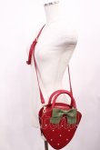 画像1: Maison de FLEUR / イチゴショルダーバッグ  レッド H-26-01-30-1020-LO-BG-NS-ZH (1)