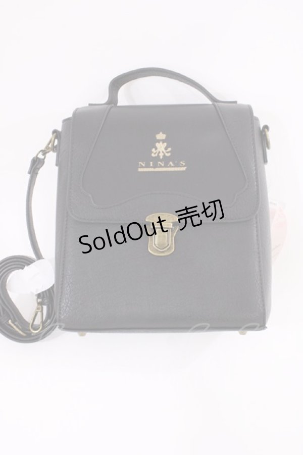 画像1: m petit by misako / AM*フラップショルダー  ブラック H-26-01-30-1021-LO-BG-NS-ZH (1)