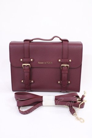 画像: Maison de FLEUR / サッチェル2WAYリュック  ボルドー H-26-01-30-1022-LO-BG-NS-ZH