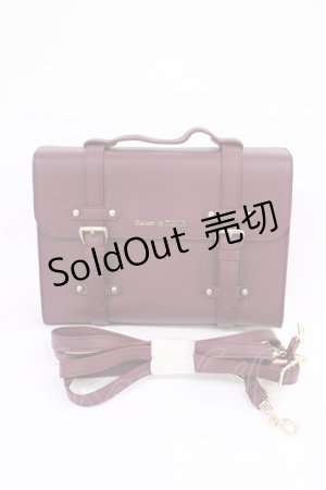 画像: Maison de FLEUR / サッチェル2WAYリュック  ボルドー H-26-01-30-1022-LO-BG-NS-ZH
