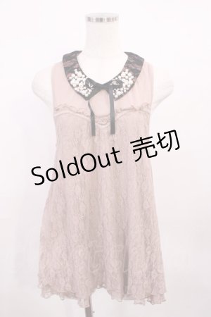 画像: axes femme / パール使いトップス M ピンク H-26-01-30-1026-AX-TO-NS-ZH