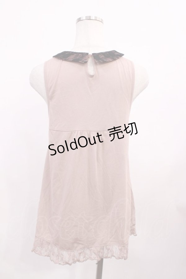 画像2: axes femme / パール使いトップス M ピンク H-26-01-30-1026-AX-TO-NS-ZH (2)