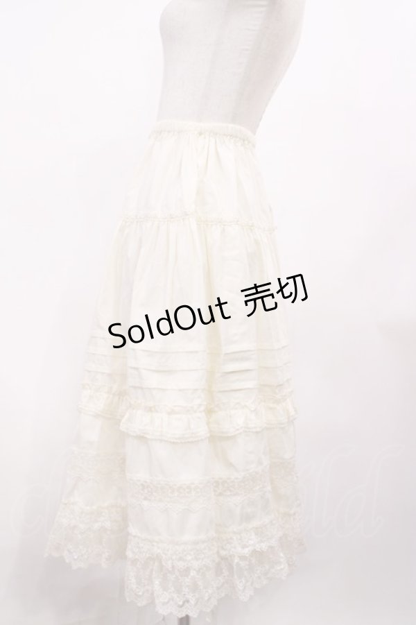 画像2: Innocent World / エドワーディアンペチスカート M アイボリー H-26-01-30-1029-IW-SK-NS-ZH (2)