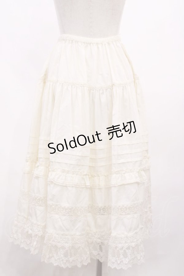 画像3: Innocent World / エドワーディアンペチスカート M アイボリー H-26-01-30-1029-IW-SK-NS-ZH (3)