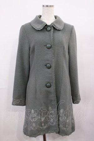 画像: axes femme / 刺繍コート M ミント H-26-01-30-1033-AX-CO-NS-ZH