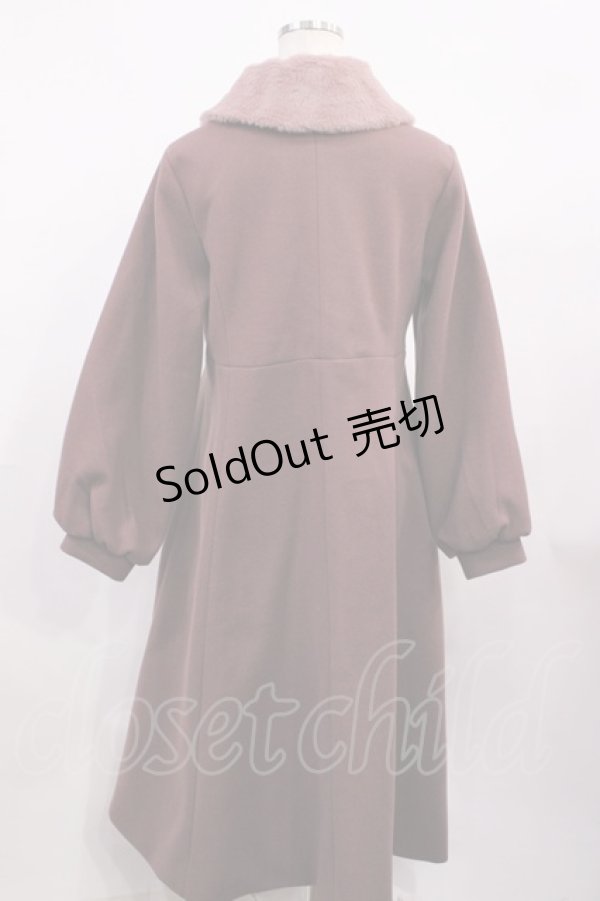 画像2: m petit by misako / AM*リボンコート M ダークピンク H-26-01-30-1034-LO-JA-NS-ZH (2)