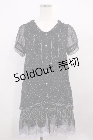 画像: axes femme / ドットシフォンワンピース M 生成り H-26-01-30-1038-AX-OP-NS-ZH