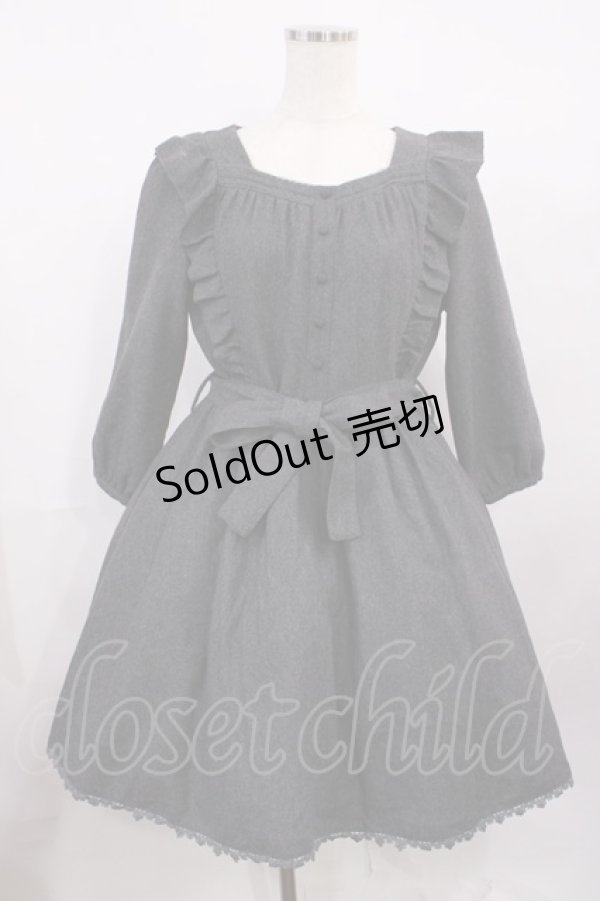 画像1: LODISPOTTO / ベルト付きワンピース M グレー H-26-01-30-1041-LO-SK-NS-ZH (1)