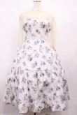 画像1: Innocent World / 乙女の薔薇園ワンピース M パープルグレー/生成り H-26-01-30-1042-IW-OP-NS-ZH (1)