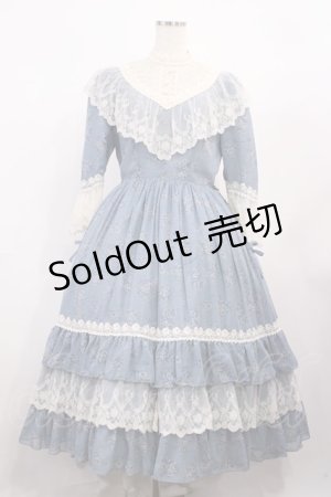 画像: Innocent World / トワルドジュイ アニバーサリードレス M ブルー×生成/Blue×Beige H-26-01-30-1043-IW-OP-NS-ZH