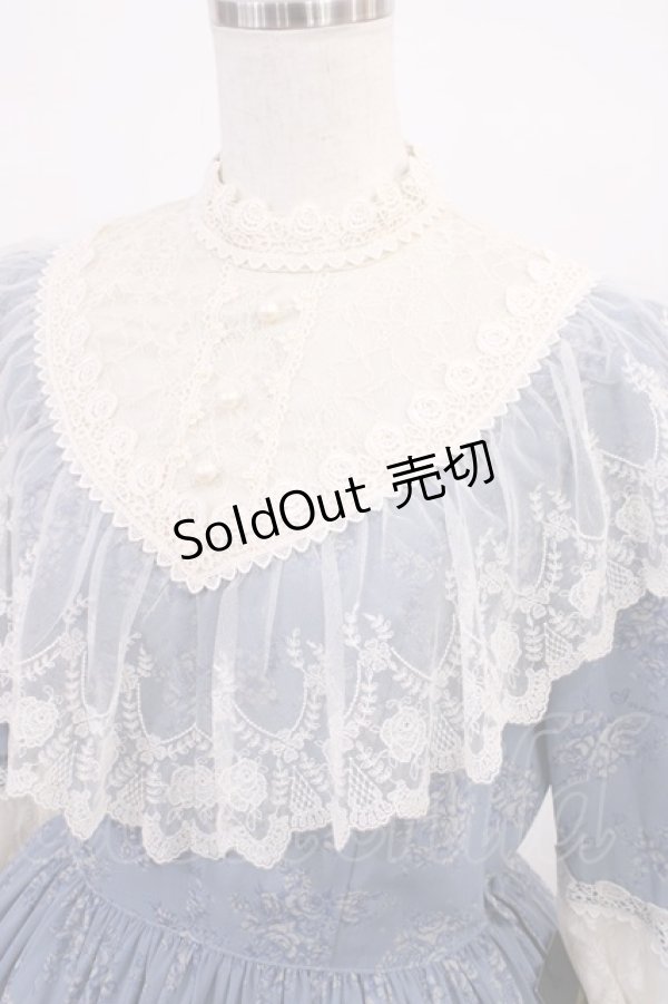 画像4: Innocent World / トワルドジュイ アニバーサリードレス M ブルー×生成/Blue×Beige H-26-01-30-1043-IW-OP-NS-ZH (4)