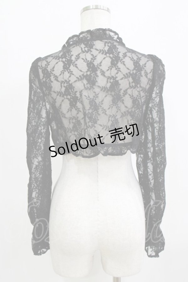 画像3: Ank Rouge / レースカーデ M ブラック H-26-01-30-054-CA-TO-NS-ZH (3)