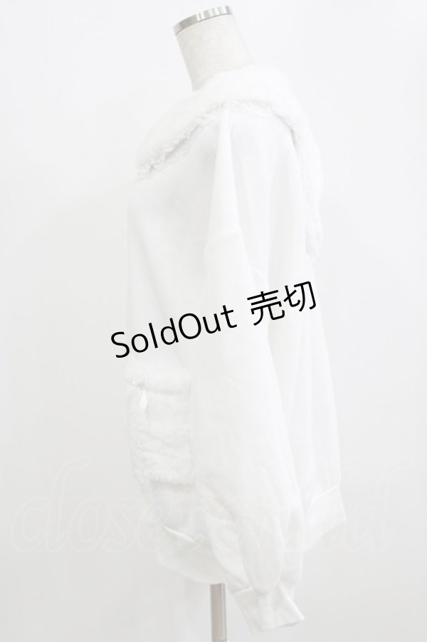 画像2: LilyMerry / イモちゃん/うさみみパーカー L オフ H-26-01-30-057-PU-TO-NS-ZH (2)