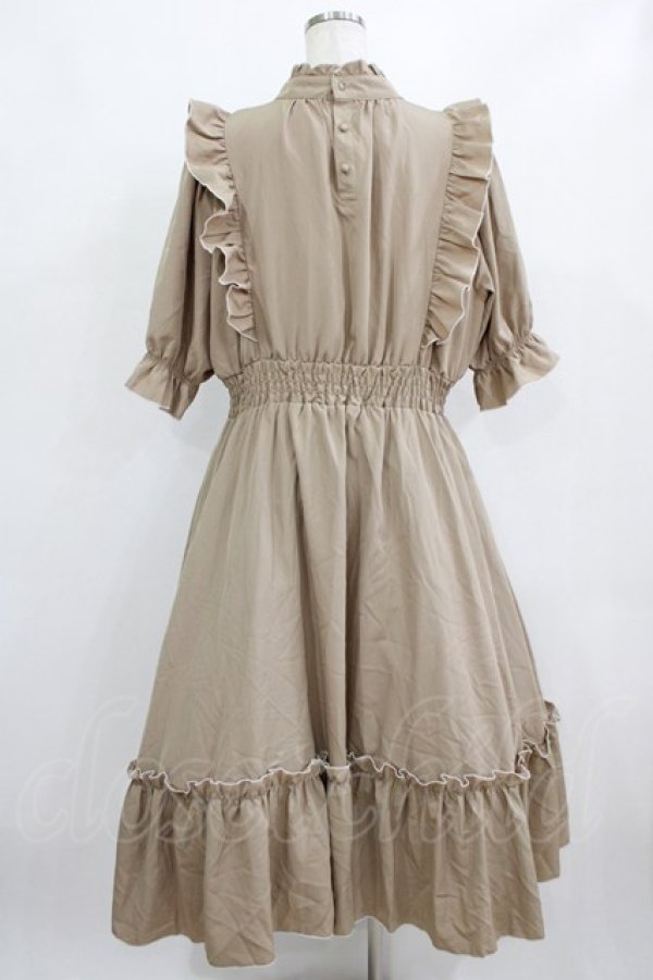 画像3: m petit by misako / NINA'SコラボAMハイショクメローワンピース 4L ベージュ H-26-01-30-006-LO-OP-NS-ZH (3)