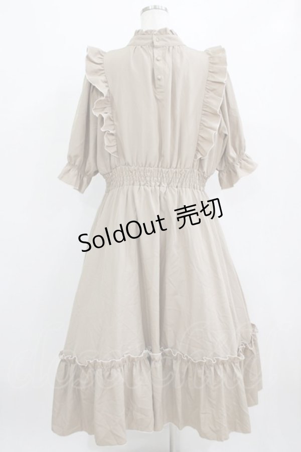 画像3: m petit by misako / NINA'SコラボAMハイショクメローワンピース 4L ベージュ H-26-01-30-006-LO-OP-NS-ZH (3)