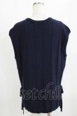画像3: an another angelus / 細ケーブルニットベスト Free NAVY H-26-01-30-058-CA-TO-NS-ZH (3)