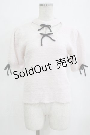 画像: LilyMerry / もえにゃ/アームカバー付きニットプルオーバー M ピンク H-26-01-30-059-PU-TO-NS-ZH