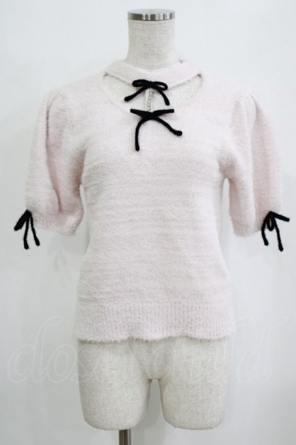 画像1: LilyMerry / もえにゃ/アームカバー付きニットプルオーバー M ピンク H-26-01-30-059-PU-TO-NS-ZH (1)