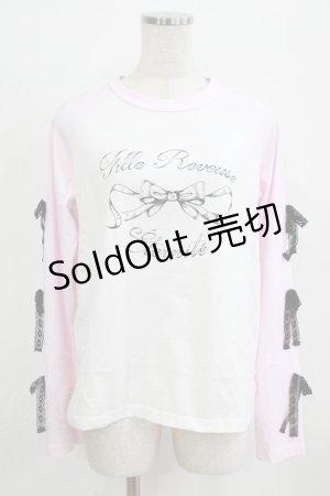 画像: majoretty / まきちゃん/リボンTシャツ M ピンク H-26-01-30-061-GO-TS-NS-ZH