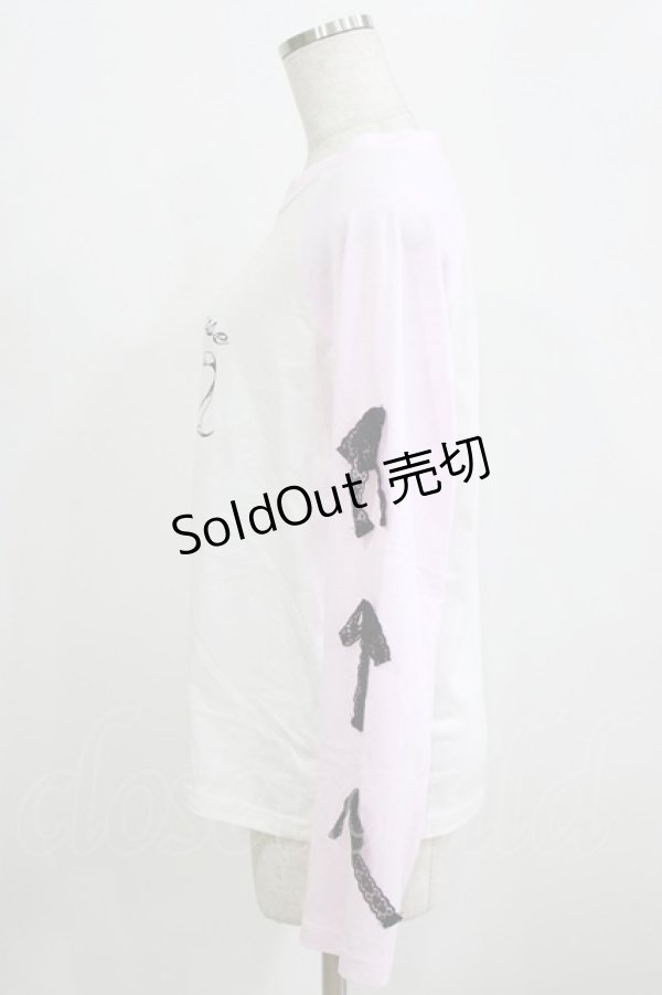 画像2: majoretty / まきちゃん/リボンTシャツ M ピンク H-26-01-30-061-GO-TS-NS-ZH (2)