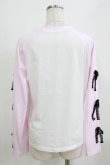 画像3: majoretty / まきちゃん/リボンTシャツ M ピンク H-26-01-30-061-GO-TS-NS-ZH (3)