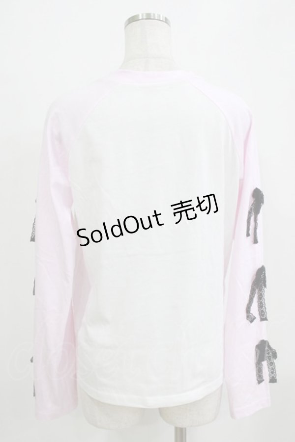 画像3: majoretty / まきちゃん/リボンTシャツ M ピンク H-26-01-30-061-GO-TS-NS-ZH (3)