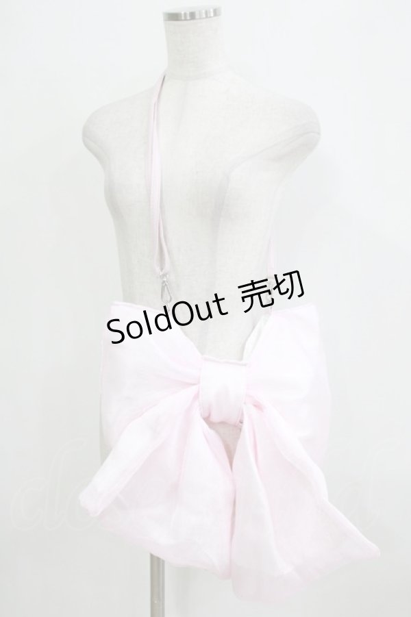 画像1: Lovely Tency / 眞白ありす/リボン2WAYバッグ  ピンク H-26-01-30-064-GO-BG-NS-ZH (1)