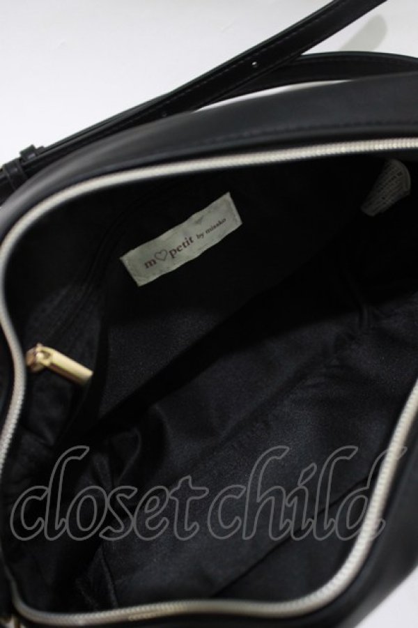 画像3: m petit by misako / ポーチ付きショルダーバッグ  ブラック H-26-01-30-066-LO-BG-NS-ZH (3)