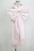 画像1: Alice Mashiro / 眞白ありす/リボンストール  ピンク H-26-01-30-068-PU-ZA-NS-ZH (1)