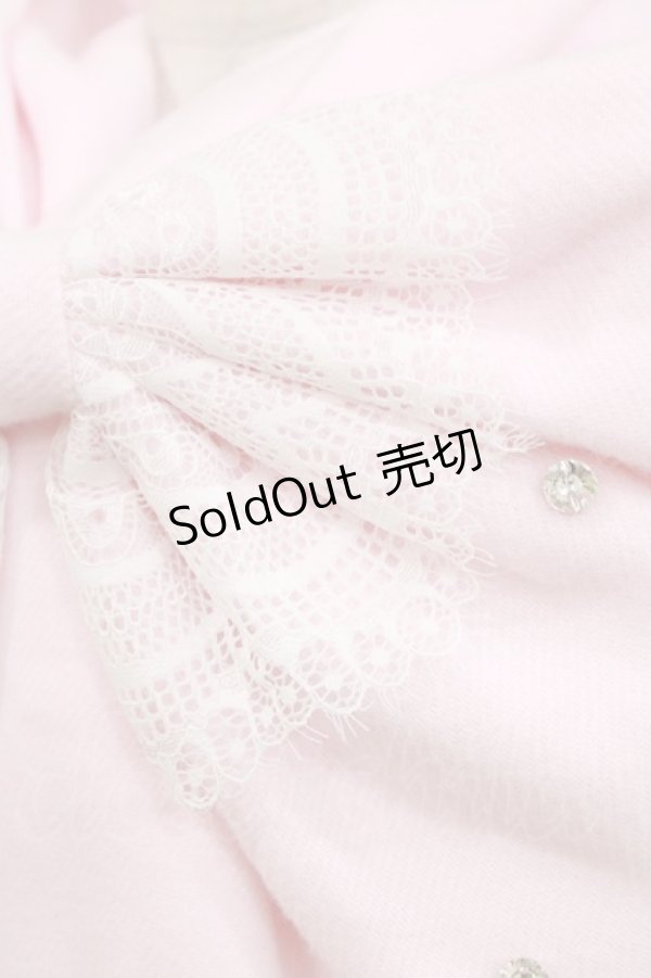 画像2: Alice Mashiro / 眞白ありす/リボンストール  ピンク H-26-01-30-068-PU-ZA-NS-ZH (2)